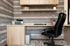 Garage transformed into an office