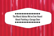 Painting a garage door